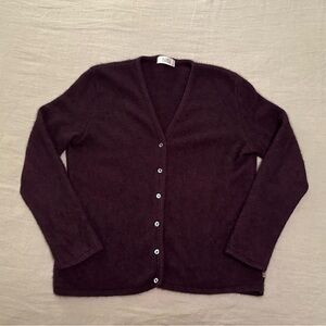 Koru New Zealand Merino Wool Possum Fur Cardigan Extra Large